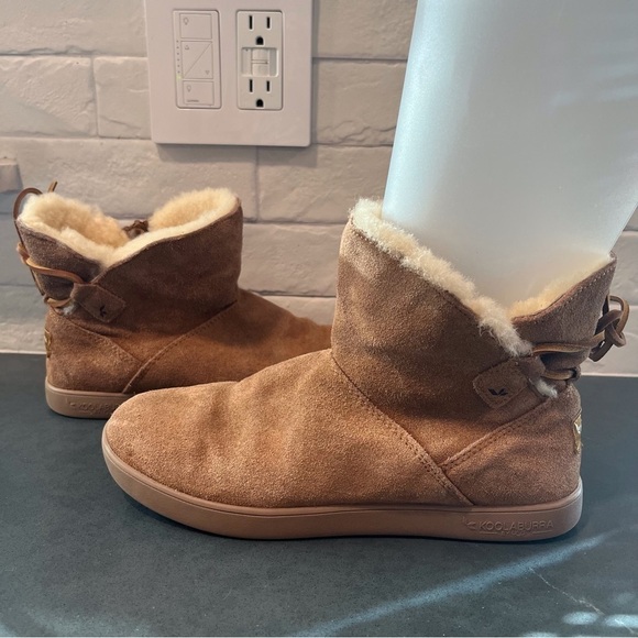 UGG Koolaburra sz 6 chestnut suede lined boots - Picture 2 of 15